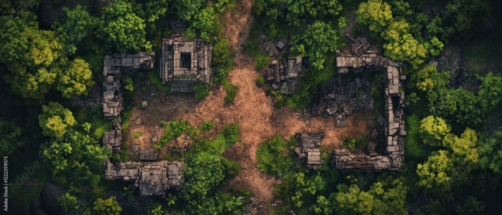 Overgrown Battlemap Design for Tabletop Role-Playing Games Overgrown Battlemap Design for Tabletop Role-Playing Games