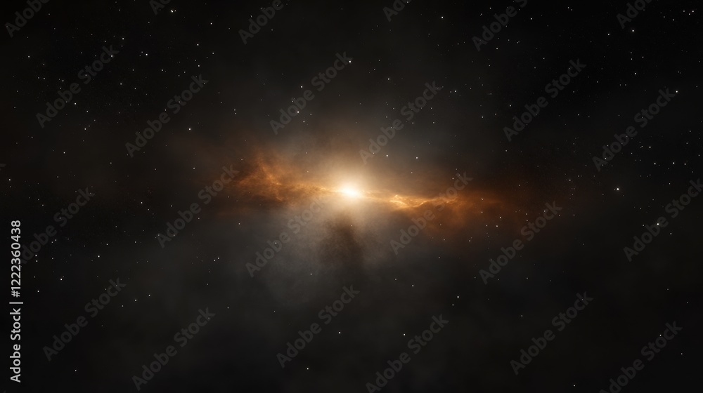 Fading Star in Dark Sky Twinkling Weakly as It Disappears Fading Star in Dark Sky Twinkling Weakly as It Disappears