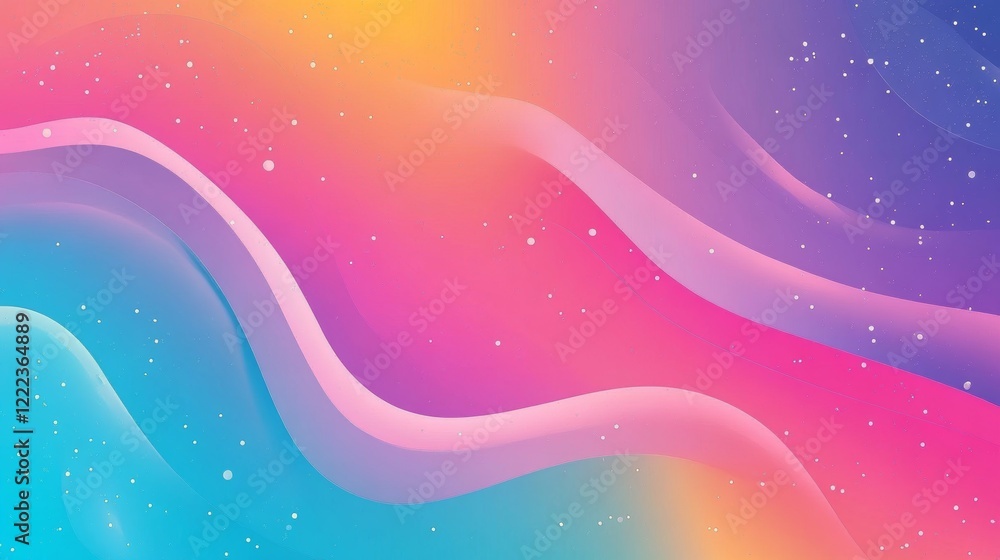 Abstract Colorful Wave Background Design with Pastel Shades and Soft Gradient Abstract Colorful Wave Background Design with Pastel Shades and Soft Gradient