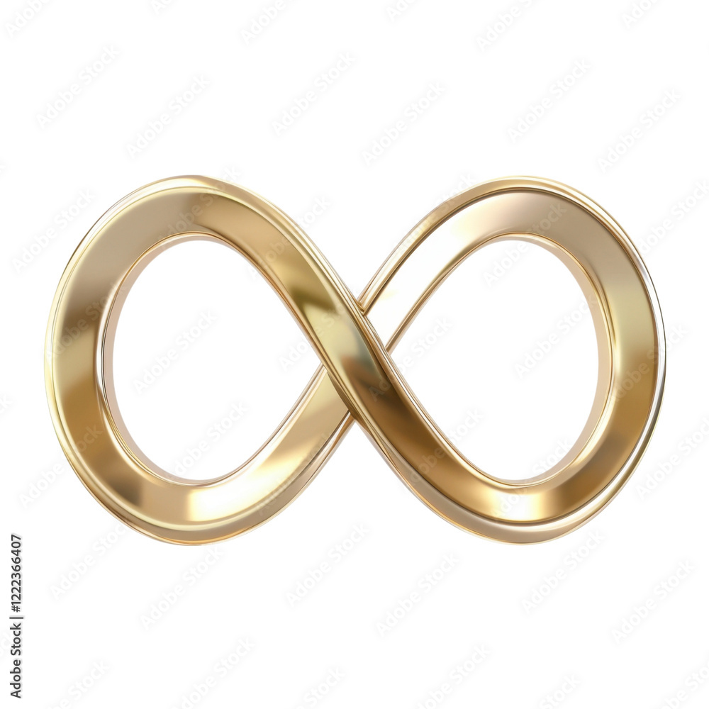Golden Infinity Symbol - Elegant Graphic Design Golden Infinity Symbol - Elegant Graphic Design