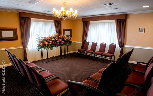 Funeral Home Visitation Room Chairs Flowers