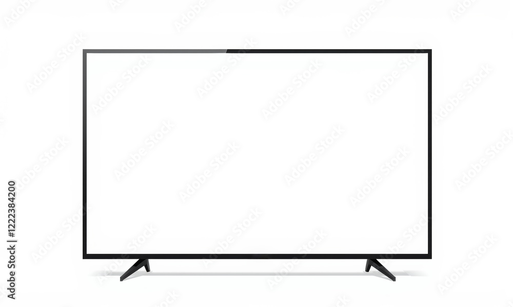 modern television mockup with sleek black frame and stand, perfect for showcasing designs or advertisements. Ideal for digital presentations and marketing materials modern television mockup with sleek black frame and stand, perfect for showcasing designs or advertisements. Ideal for digital presentations and marketing materials