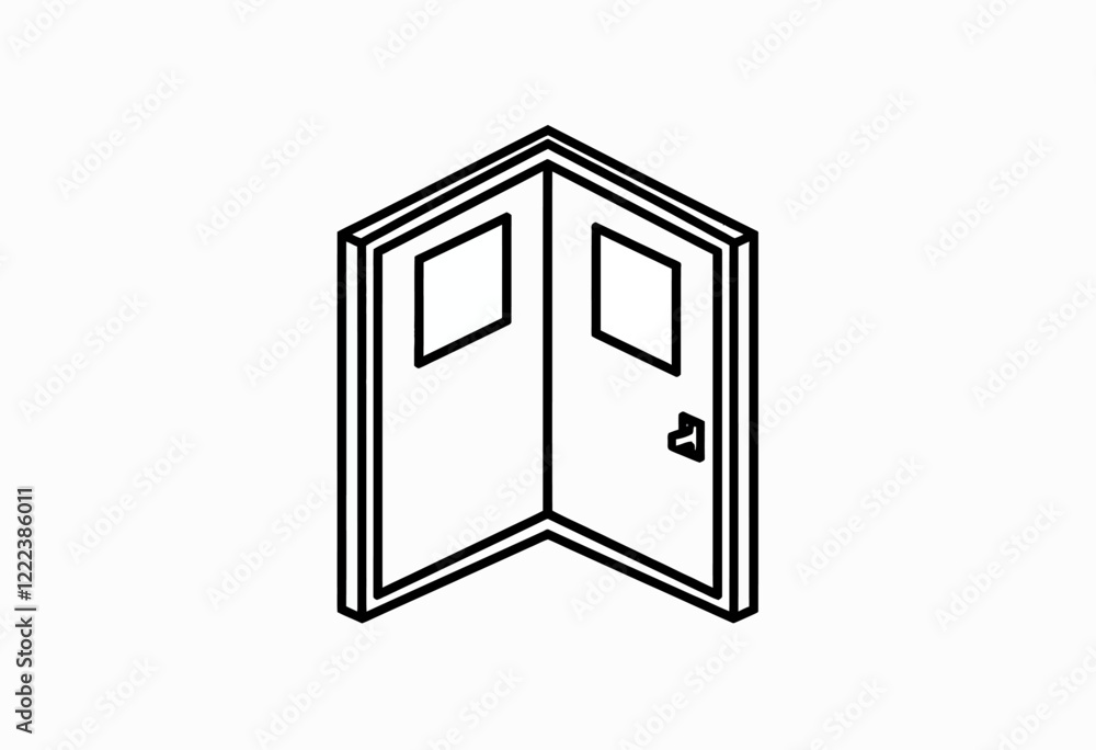 Room Corner Icon, Simple Black Outline, Vector Interior Symbol, Minimalist Architecture Graphic, Perfect for Floor Plans, Building Layouts, and Design Applications, Pure White Background.
Room Corner Icon, Simple Black Outline, Vector Interior Symbol, Minimalist Architecture Graphic, Perfect for Floor Plans, Building Layouts, and Design Applications, Pure White Background.