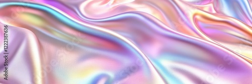 Wallpaper Mural Delicate silk like fabric reflects light, showcasing beautiful pastel colors in flowing waves Torontodigital.ca