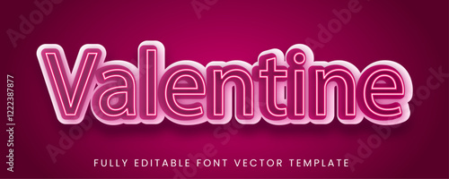 Valentine’s Day text effect template! Perfect for greeting cards, posters, social media posts, and more. Easily customize the romantic typography design to suit your project needs.