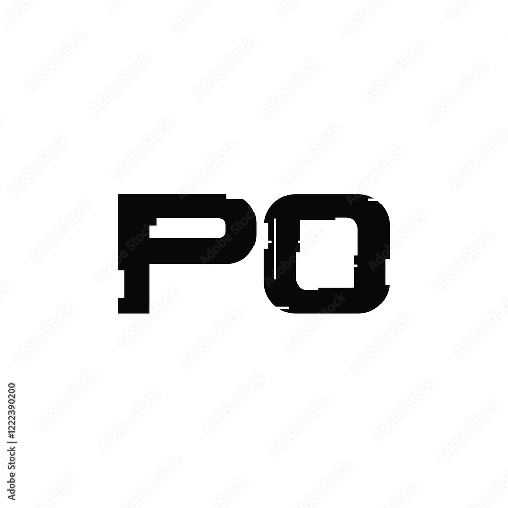 PO monogram logo design letter text name symbol monochrome logotype alphabet character simple logo PO monogram logo design letter text name symbol monochrome logotype alphabet character simple logo
