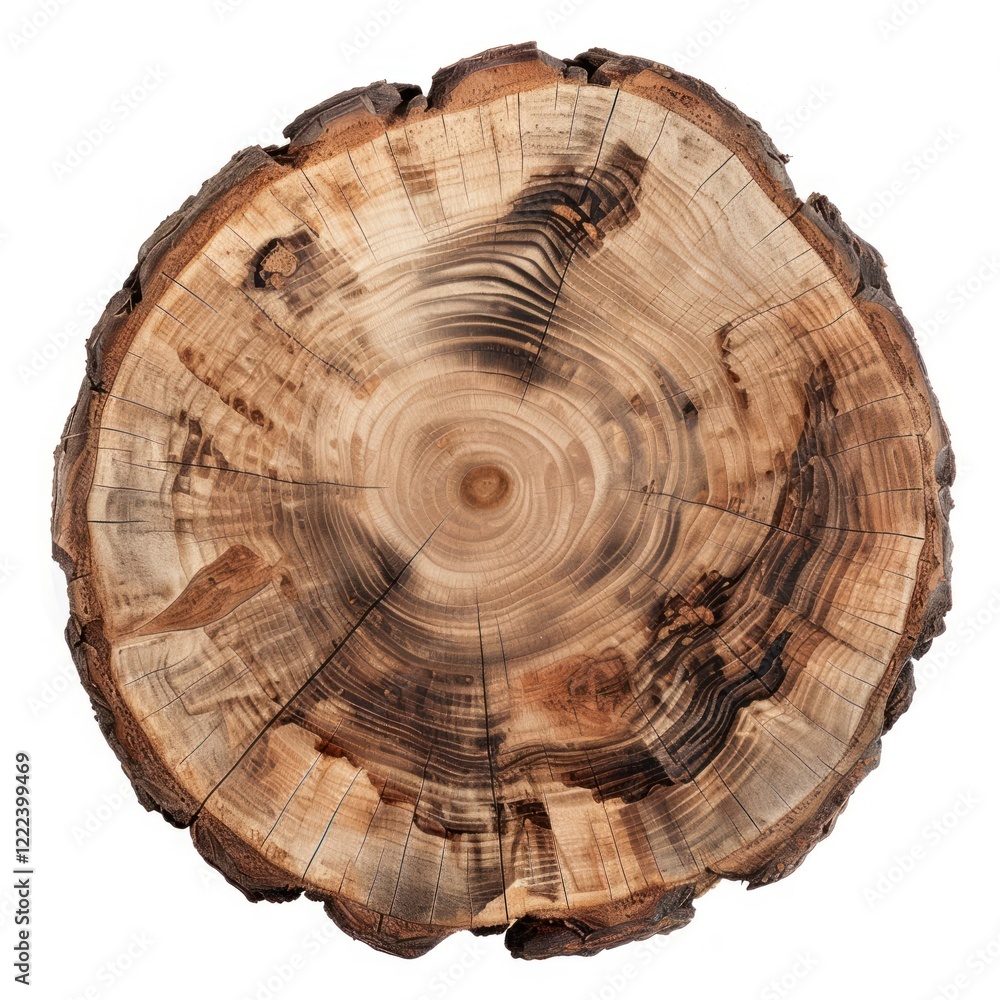Obraz premium Natural tree trunk cross-section
