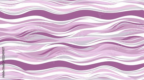 Abstract Purple and White Wave Pattern Background