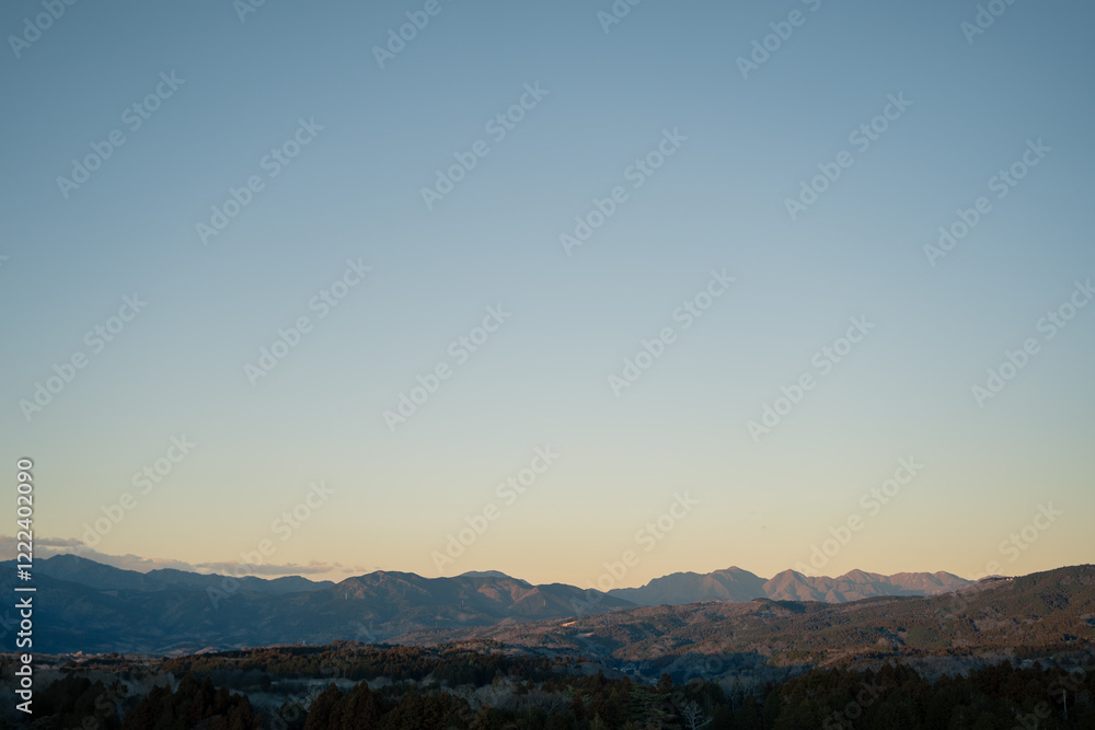 Fototapeta premium 夕方の日本の風景