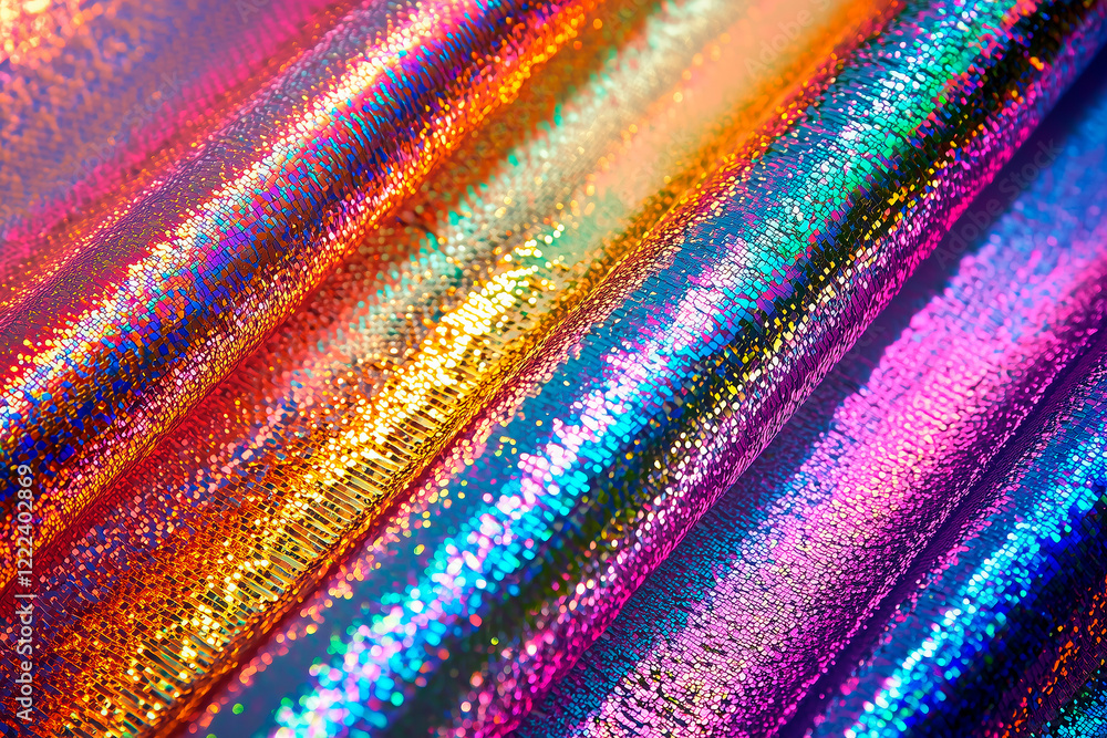 Holographic rainbow foil iridescent texture abstract hologram background Holographic rainbow foil iridescent texture abstract hologram background