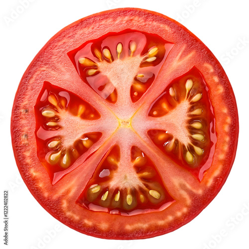 sliced tomato vegan food, AI generated 