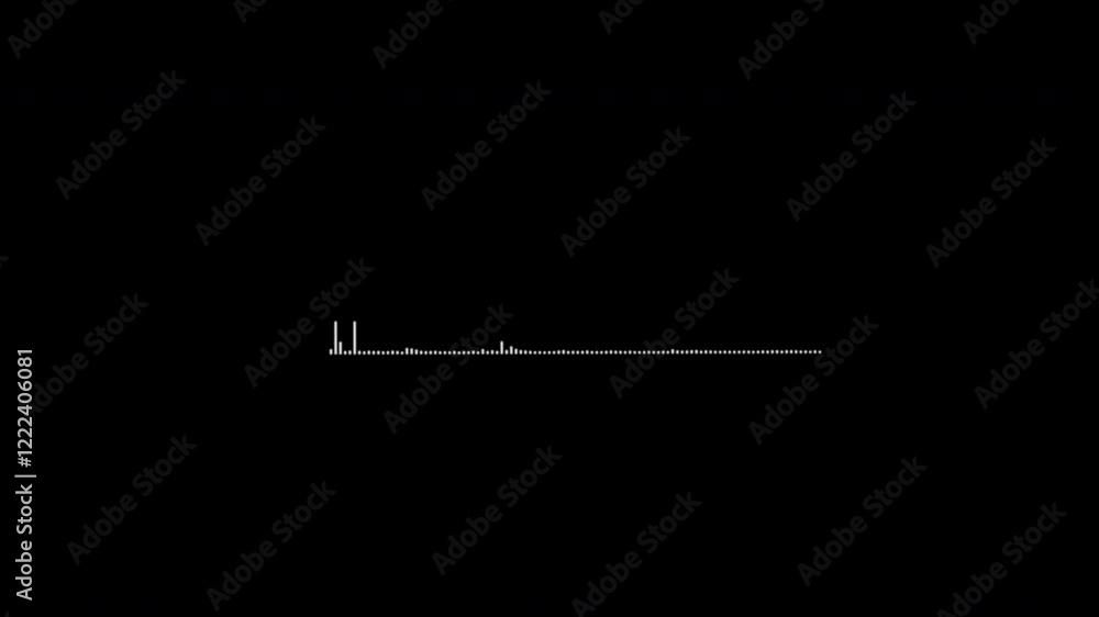 sound wave audio wave from isolated on black background.Simple Audio Waveform Animation - Loopable Waveform sound equalizer. Moving audio signal on transparent background with alpha channel sound wave audio wave from isolated on black background.Simple Audio Waveform Animation - Loopable Waveform sound equalizer. Moving audio signal on transparent background with alpha channel