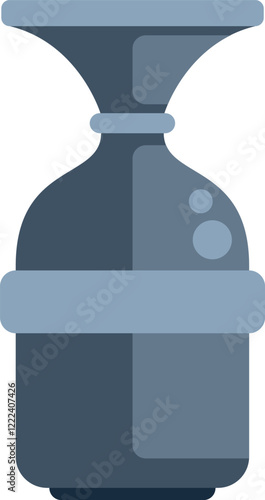 Modern water cooler dispenser for delivering refreshing water, isolated on white background