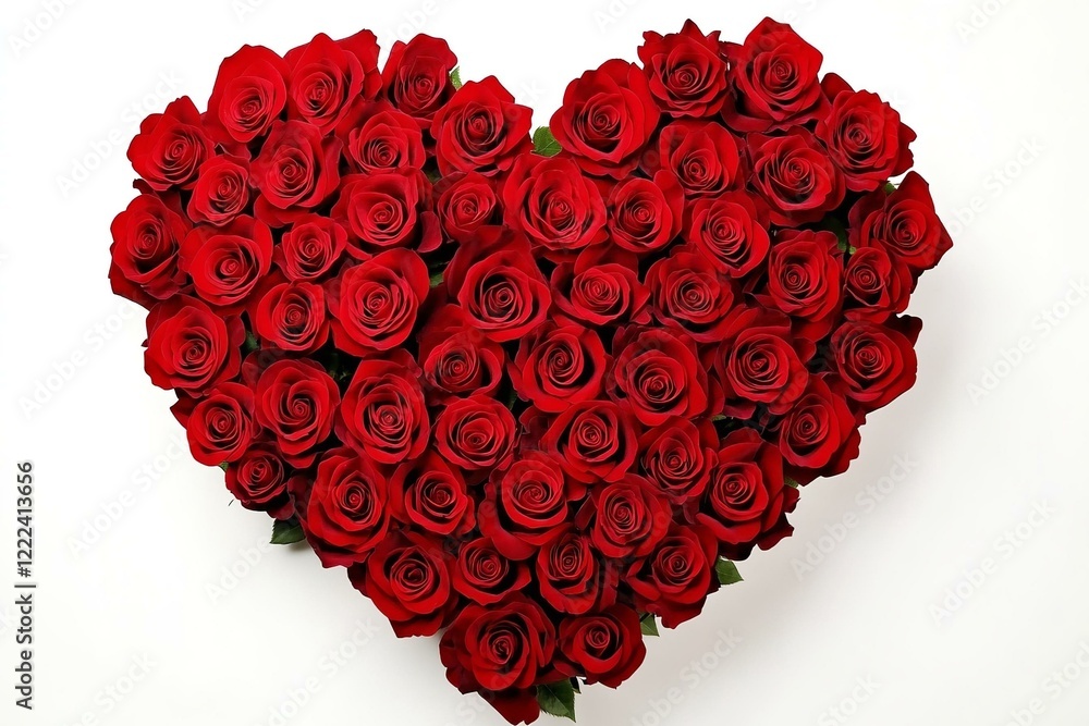 Heart made of red roses isolated on transparent or white background valentine Heart made of red roses isolated on transparent or white background valentine