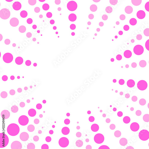 丸で描いた集中線
