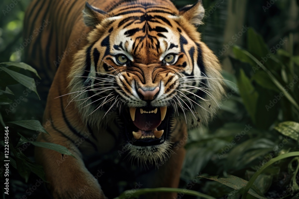 Fototapeta premium Tiger wildlife animal mammal.