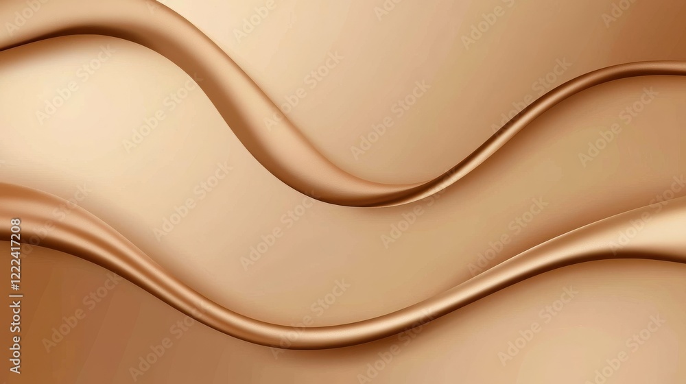 Obraz premium Beige brown background with a satin fabric texture for an elegant design or luxury concept, a brown silk cloth background.