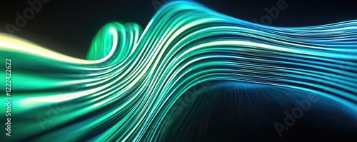 Energy efficiency idea. Abstract light waves in vibrant colors create a dynamic visual experience.