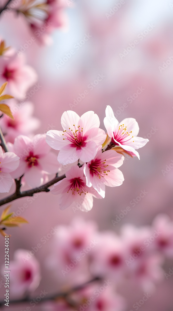 Charming background with sakura flowers. Charming background with sakura flowers.