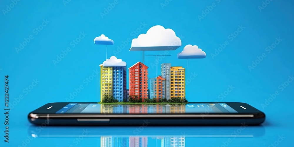 Fototapeta premium smartphone ecommerce app