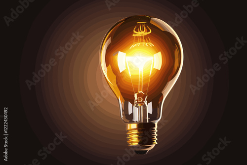 Human Hand Holding Glowing Light Bulb with Green Leaves Background