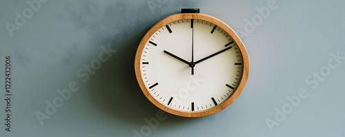 Wallpaper Mural Wall Clock Time Management Grey Background Torontodigital.ca