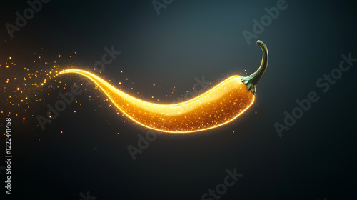 Golden Chili Pepper: A vibr...