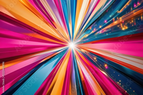 Wallpaper Mural A colorful, multi-colored image with a bright light shining through it Torontodigital.ca