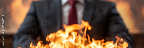 businessman getting fired from his job and now unemployed after severance pay