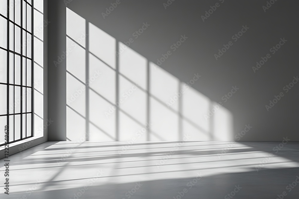Obraz premium Empty room with windows
