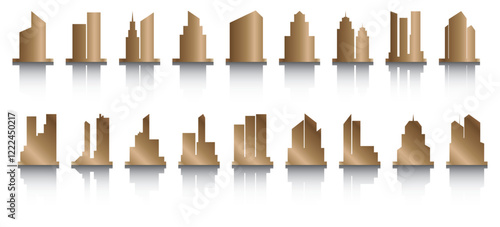 Sky scraper icon collection