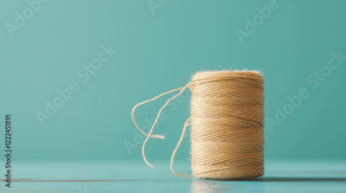 Beige Cotton Thread Spool: ...