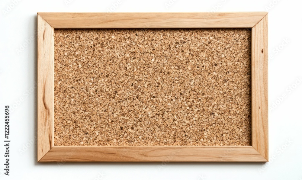 Fototapeta premium Cork Bulletin Board with Wooden Frame