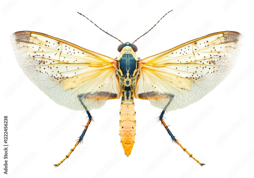 PNG Delicate-winged insect specimen shown PNG Delicate-winged insect specimen shown