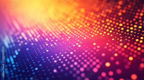 Wallpaper Mural Vibrant Colorful Abstract Background with Dynamic Dots and Gradient Effect Torontodigital.ca