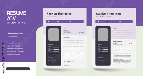 Minimalist Creative CV Resume Design Templates