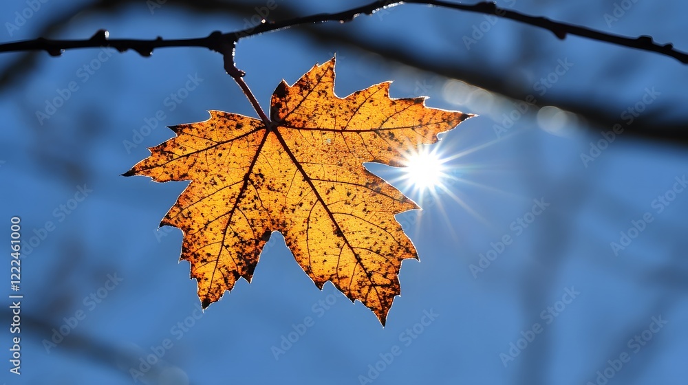Autumn Maple Leaf Sunlit Backlit Photography Autumn Maple Leaf Sunlit Backlit Photography