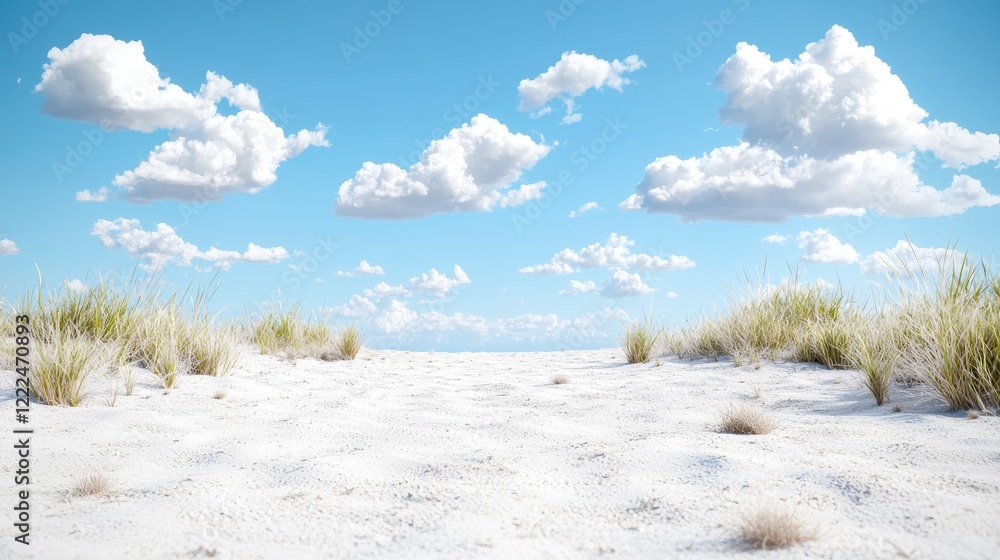 Sandy beach, clear sky, summer day, tranquil scene, travel Sandy beach, clear sky, summer day, tranquil scene, travel