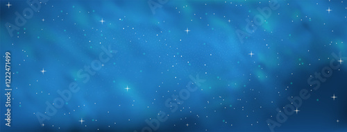 Starry night sky with astrological constellations. Space stars background.Space nebula and glittering stardust.