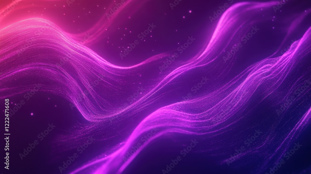 Vector aurora with dynamic waves of purple and magenta, forming a sleek and elegant brand background. Vector aurora with dynamic waves of purple and magenta, forming a sleek and elegant brand background.
