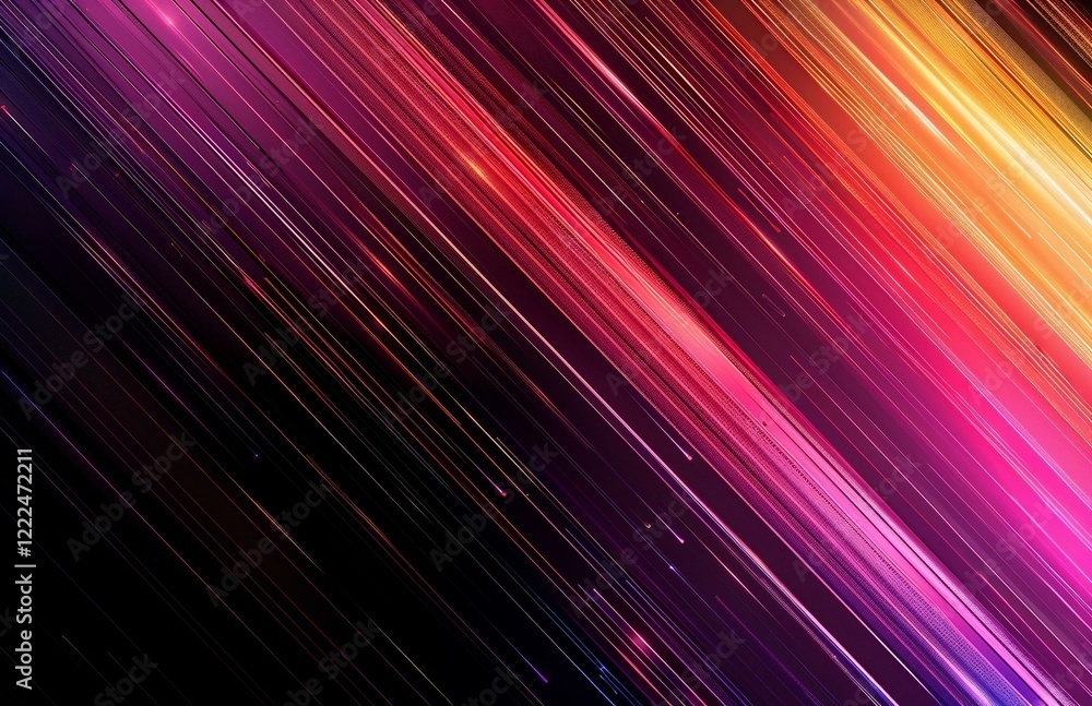 Vibrant streaks of purple, orange, and pink light with glowing particles in a dynamic gradient. Vibrant streaks of purple, orange, and pink light with glowing particles in a dynamic gradient.