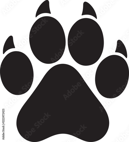 Lovely Pet Paw Icon Design for Animal Fans