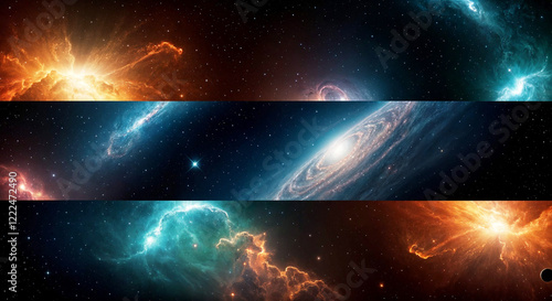 Streifen aus nebel All Galaxie dem Universum voller Gestirne Astronomie Himmel, wie eine bunte Supernova, der Kosmos voller Licht, Sci-Fi, Wissenschaft, Nacht voll Fantasie und Mysterium Hintergründe photo