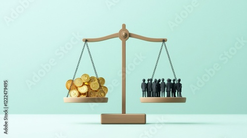 Balance of Wealth and Population Illustration