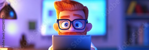 3D animation employee getting fired  photo