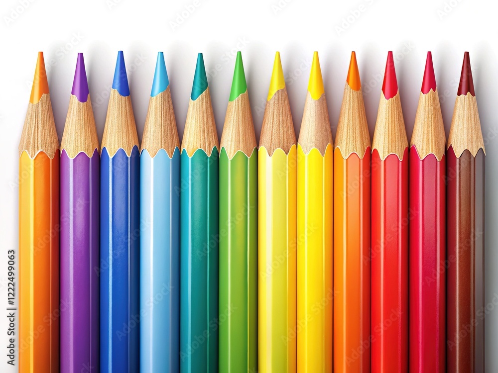 Colorful Pencil Art, Abstract Design, Vibrant Hues Colorful Pencil Art, Abstract Design, Vibrant Hues