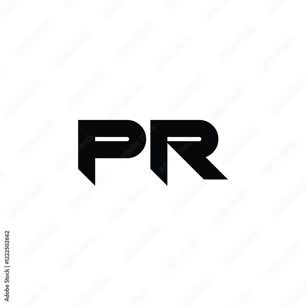 PR monogram logo design letter text name symbol monochrome logotype alphabet character simple logo PR monogram logo design letter text name symbol monochrome logotype alphabet character simple logo