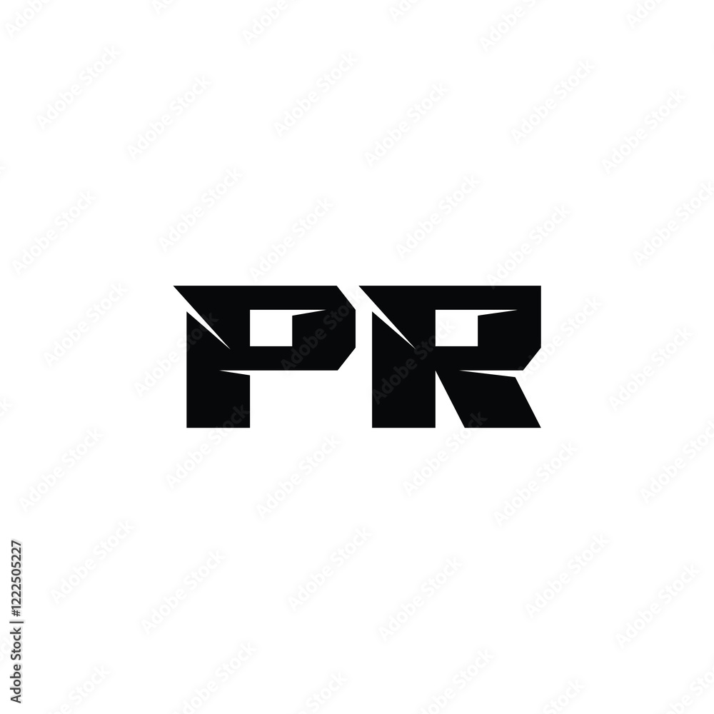PR monogram logo design letter text name symbol monochrome logotype alphabet character simple logo PR monogram logo design letter text name symbol monochrome logotype alphabet character simple logo