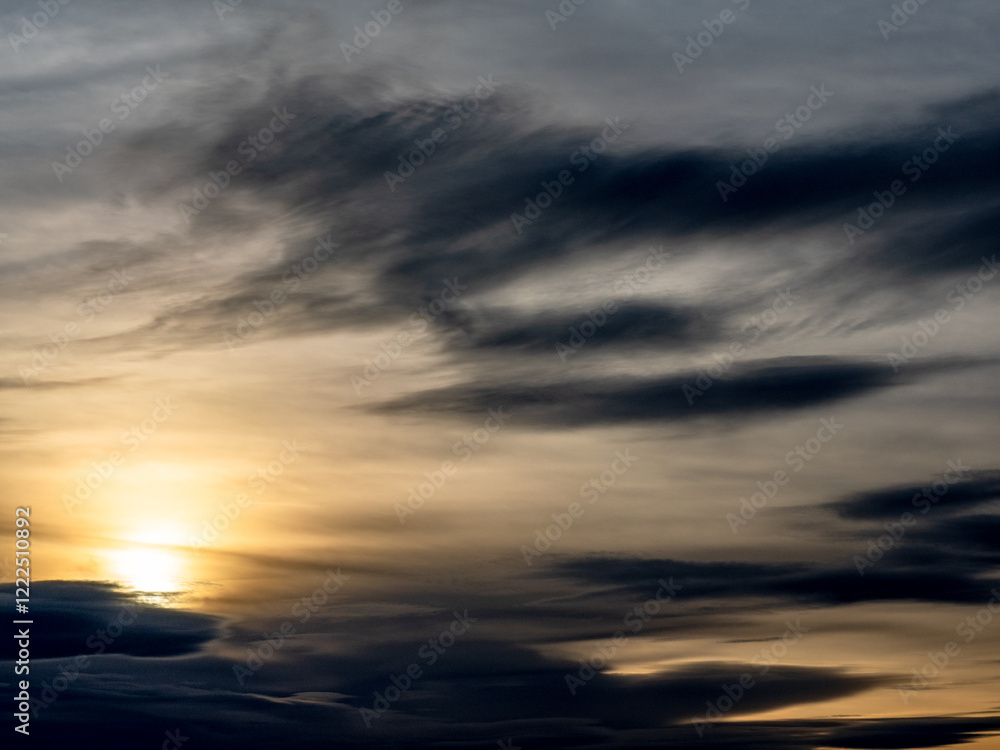 Obraz premium Wolkenhimmel am Abend
