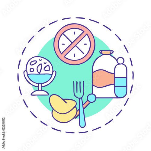 intermittent fasting icon, intermittent fasting vector illustration-simple illustration of intermittent fasting, perfect for intermittent fasting logos and icons